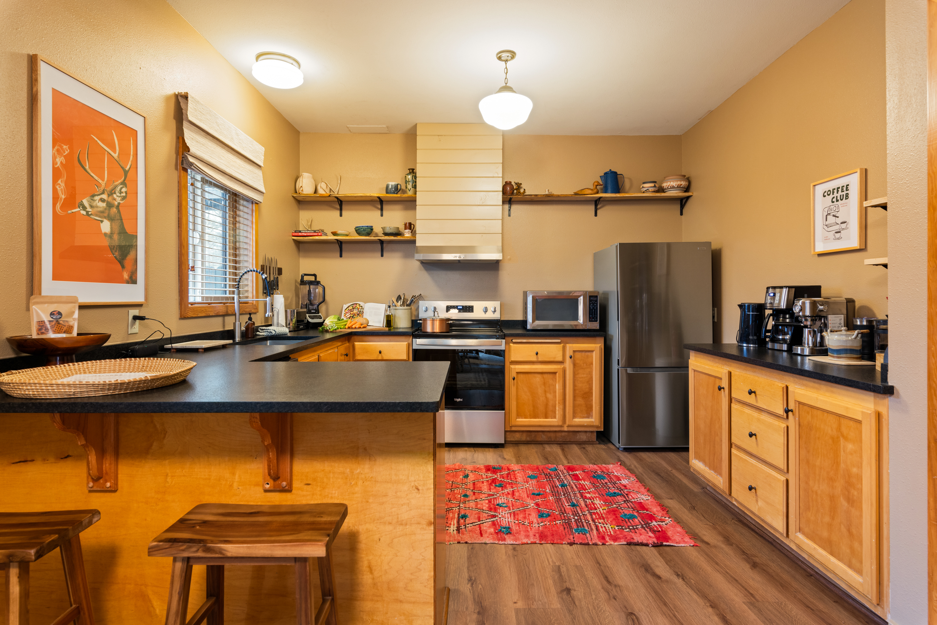 Cozy Bedroom with Green Quilt
